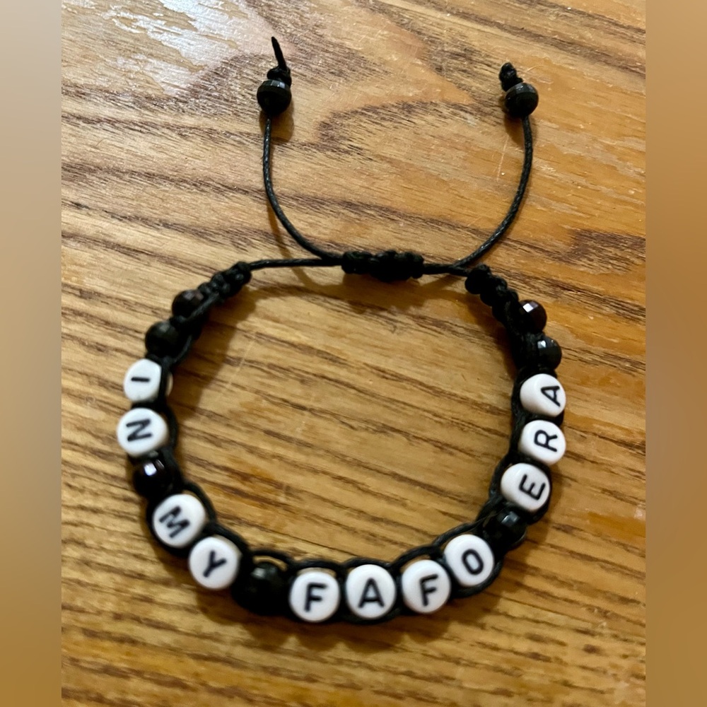 Handmade IN MY FAFO ERA Bracelet - Adjustable